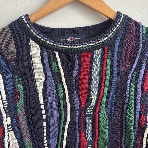 Vintage 90's Boston Traders Knit Sweater Medium - Picture 3 of 4